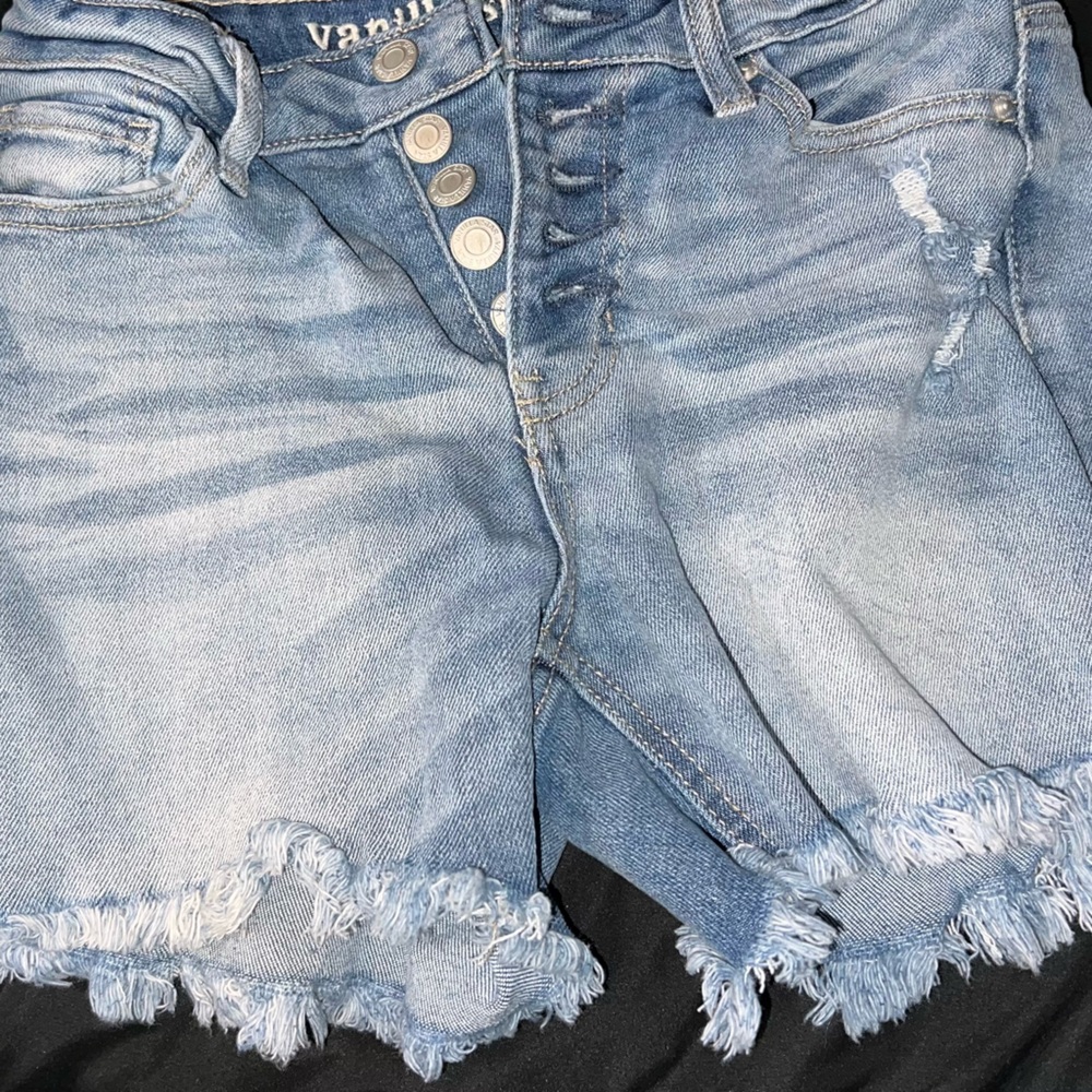 High rise Jean Shorts